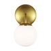 Myhouse Lighting Visual Comfort Studio - AEV1011BBS - One Light Vanity - Galassia - Burnished Brass