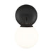 Myhouse Lighting Visual Comfort Studio - AEV1011MBK - One Light Vanity - Galassia - Midnight Black