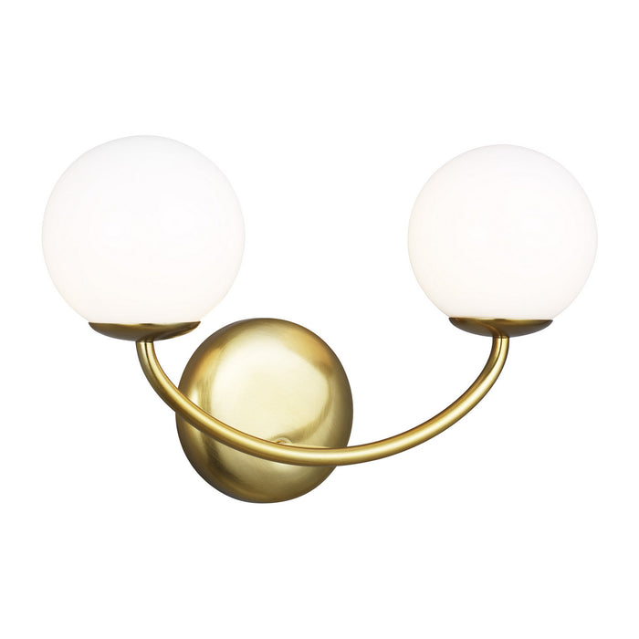 Myhouse Lighting Visual Comfort Studio - AEV1012BBS - Two Light Vanity - Galassia - Burnished Brass