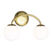 Myhouse Lighting Visual Comfort Studio - AEV1012BBS - Two Light Vanity - Galassia - Burnished Brass