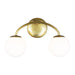 Myhouse Lighting Visual Comfort Studio - AEV1012BBS - Two Light Vanity - Galassia - Burnished Brass