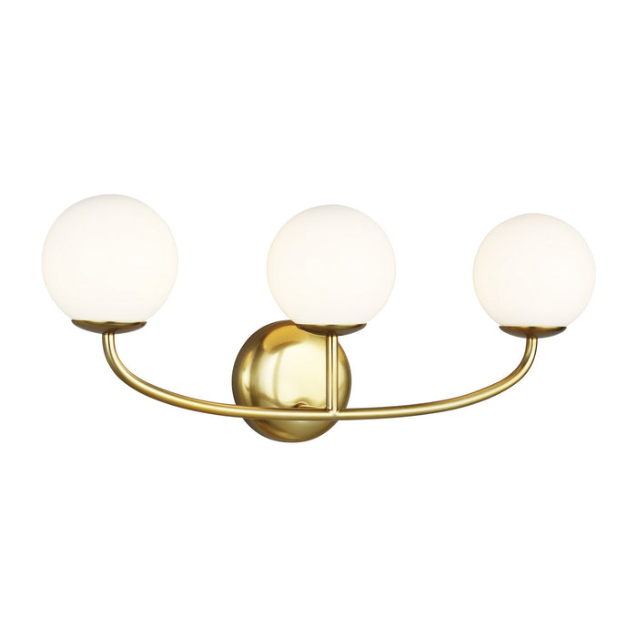 Myhouse Lighting Visual Comfort Studio - AEV1013BBS - Three Light Vanity - Galassia - Burnished Brass