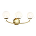 Myhouse Lighting Visual Comfort Studio - AEV1013BBS - Three Light Vanity - Galassia - Burnished Brass