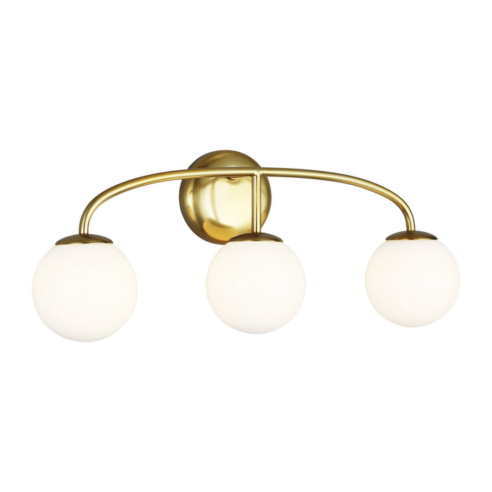 Myhouse Lighting Visual Comfort Studio - AEV1013BBS - Three Light Vanity - Galassia - Burnished Brass