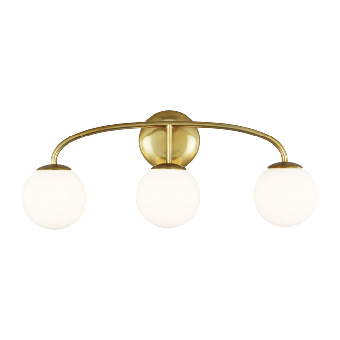 Myhouse Lighting Visual Comfort Studio - AEV1013BBS - Three Light Vanity - Galassia - Burnished Brass