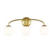 Myhouse Lighting Visual Comfort Studio - AEV1013BBS - Three Light Vanity - Galassia - Burnished Brass