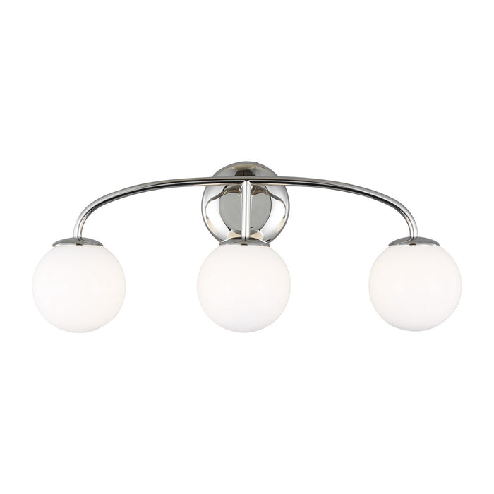 Myhouse Lighting Visual Comfort Studio - AEV1013PN - Three Light Vanity - Galassia - Polished Nickel