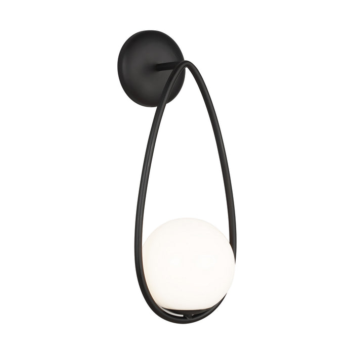 Myhouse Lighting Visual Comfort Studio - AEW1011MBK - One Light Wall Sconce - Galassia - Midnight Black