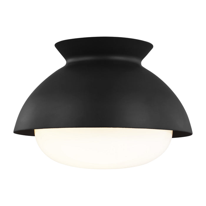 Myhouse Lighting Visual Comfort Studio - AEF1001MBK - One Light Flush Mount - Lucerne - Midnight Black