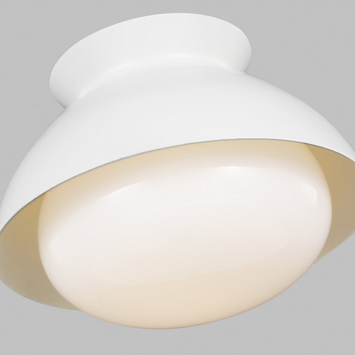 Myhouse Lighting Visual Comfort Studio - AEF1001MWT - One Light Flush Mount - Lucerne - Matte White