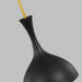Myhouse Lighting Visual Comfort Studio - AEP1011BBSMBK - One Light Pendant - Lucerne - Midnight Black and Burnished Brass