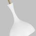 Myhouse Lighting Visual Comfort Studio - AEP1011BBSMWT - One Light Pendant - Lucerne - Matte White and Burnished Brass