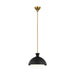 Myhouse Lighting Visual Comfort Studio - AEP1031BBSMBK - One Light Pendant - Lucerne - Midnight Black and Burnished Brass