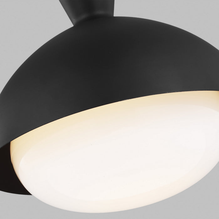 Myhouse Lighting Visual Comfort Studio - AEP1031BBSMBK - One Light Pendant - Lucerne - Midnight Black and Burnished Brass