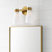 Myhouse Lighting Visual Comfort Studio - AEV1002BBSMG - Two Light Vanity - Moritz - Burnished Brass with Milk White Glass