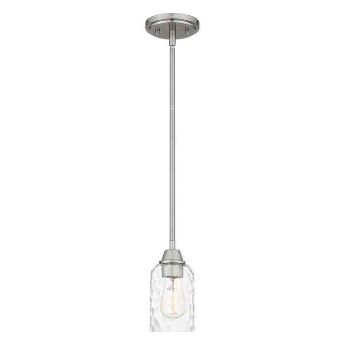 Myhouse Lighting Quoizel - ACA1504BN - One Light Mini Pendant - Acacia - Brushed Nickel