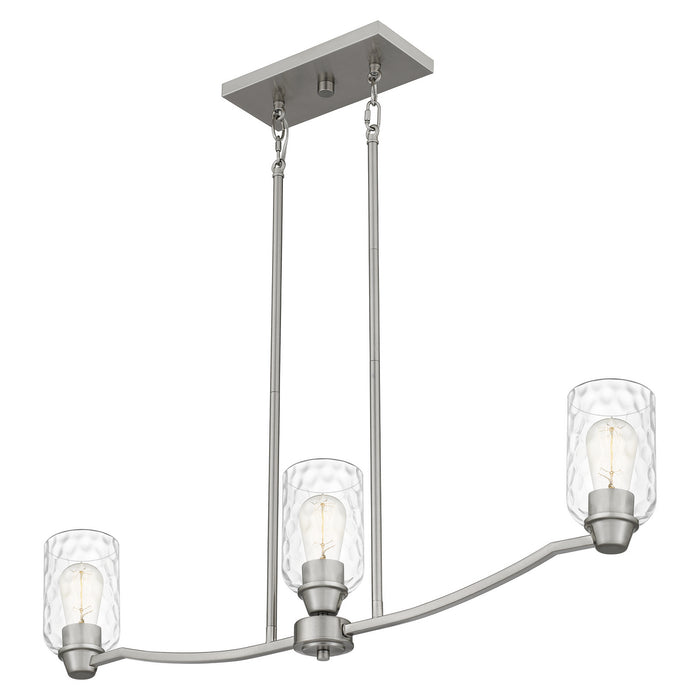 Myhouse Lighting Quoizel - ACA335BN - Three Light Linear Chandelier - Acacia - Brushed Nickel