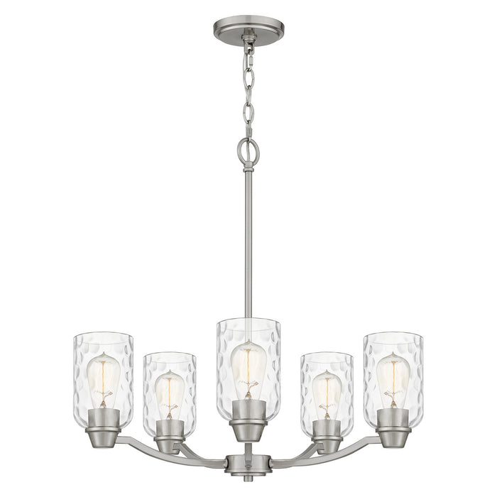 Myhouse Lighting Quoizel - ACA5024BN - Five Light Chandelier - Acacia - Brushed Nickel