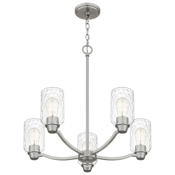 Myhouse Lighting Quoizel - ACA5024BN - Five Light Chandelier - Acacia - Brushed Nickel