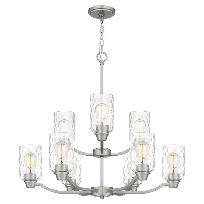 Myhouse Lighting Quoizel - ACA5029BN - Nine Light Chandelier - Acacia - Brushed Nickel