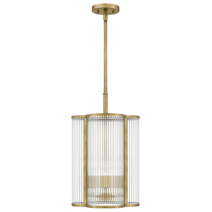 Myhouse Lighting Quoizel - ASR1512WS - Four Light Pendant - Aster - Weathered Brass