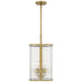 Myhouse Lighting Quoizel - ASR1512WS - Four Light Pendant - Aster - Weathered Brass