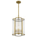 Myhouse Lighting Quoizel - ASR1512WS - Four Light Pendant - Aster - Weathered Brass