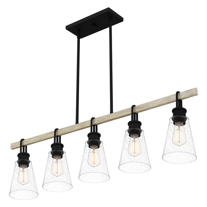 Myhouse Lighting Quoizel - KGB142EK - Five Light Linear Chandelier - Kingsbridge - Earth Black