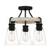 Myhouse Lighting Quoizel - KGB1718EK - Three Light Semi Flush Mount - Kingsbridge - Earth Black