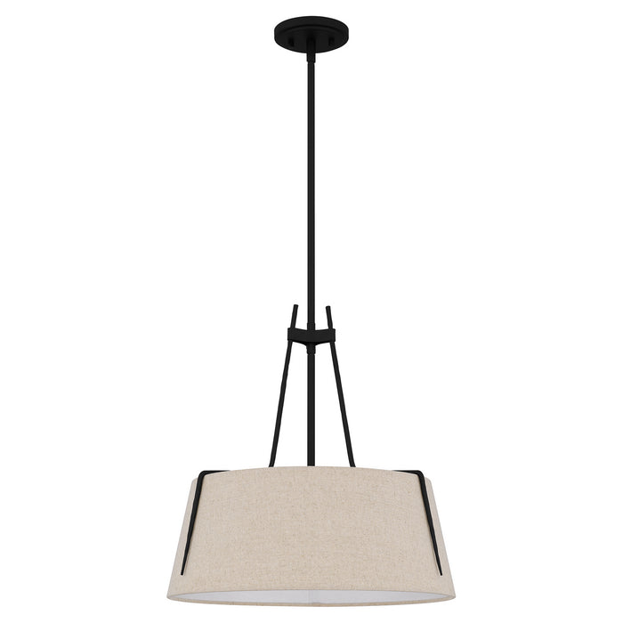 Myhouse Lighting Quoizel - LOA2818MBK - Three Light Pendant - Leona - Matte Black