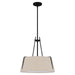 Myhouse Lighting Quoizel - LOA2818MBK - Three Light Pendant - Leona - Matte Black