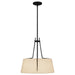 Myhouse Lighting Quoizel - LOA2818MBK - Three Light Pendant - Leona - Matte Black