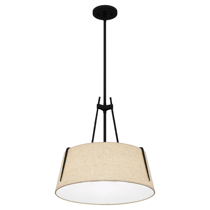 Myhouse Lighting Quoizel - LOA2818MBK - Three Light Pendant - Leona - Matte Black