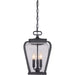 Myhouse Lighting Quoizel - PRV1509K - Three Light Pendant - Province - Mystic Black