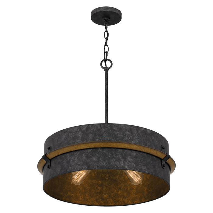 Myhouse Lighting Quoizel - QOP5336OK - Three Light Pendant - Lariat - Old Black Finish