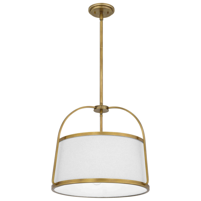 Myhouse Lighting Quoizel - QP5342WS - Four Light Pendant - York - Weathered Brass