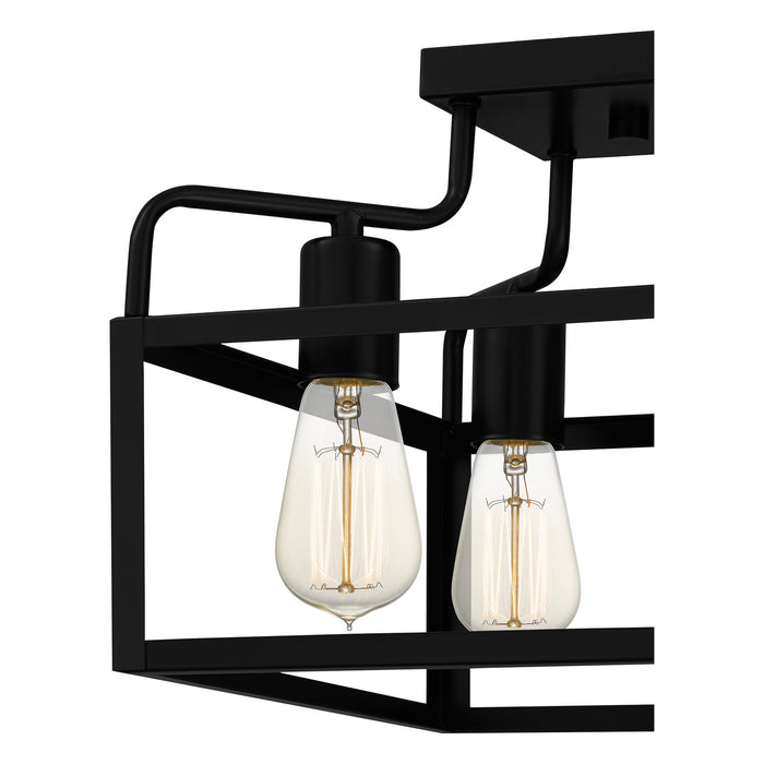 Myhouse Lighting Quoizel - QSF5349MBK - Four Light Semi-Flush Mount - Paulsen - Matte Black