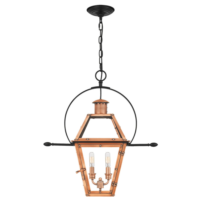 Myhouse Lighting Quoizel - RO2811AC - Two Light Pendant - Rue De Royal - Aged Copper