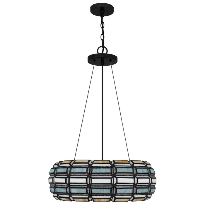 Myhouse Lighting Quoizel - TF5334MBK - Three Light Pendant - Shanghai - Matte Black