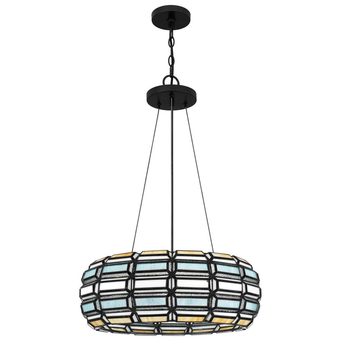 Myhouse Lighting Quoizel - TF5334MBK - Three Light Pendant - Shanghai - Matte Black