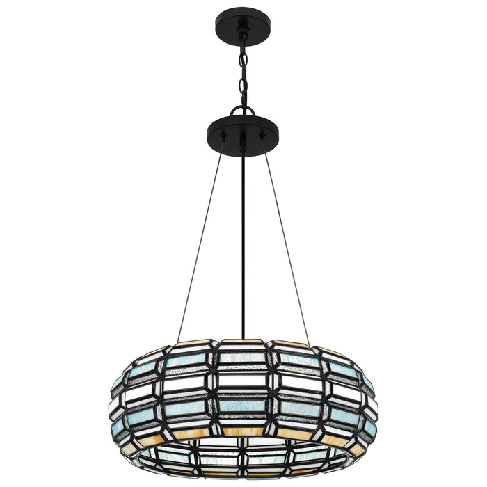 Myhouse Lighting Quoizel - TF5334MBK - Three Light Pendant - Shanghai - Matte Black