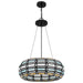 Myhouse Lighting Quoizel - TF5334MBK - Three Light Pendant - Shanghai - Matte Black