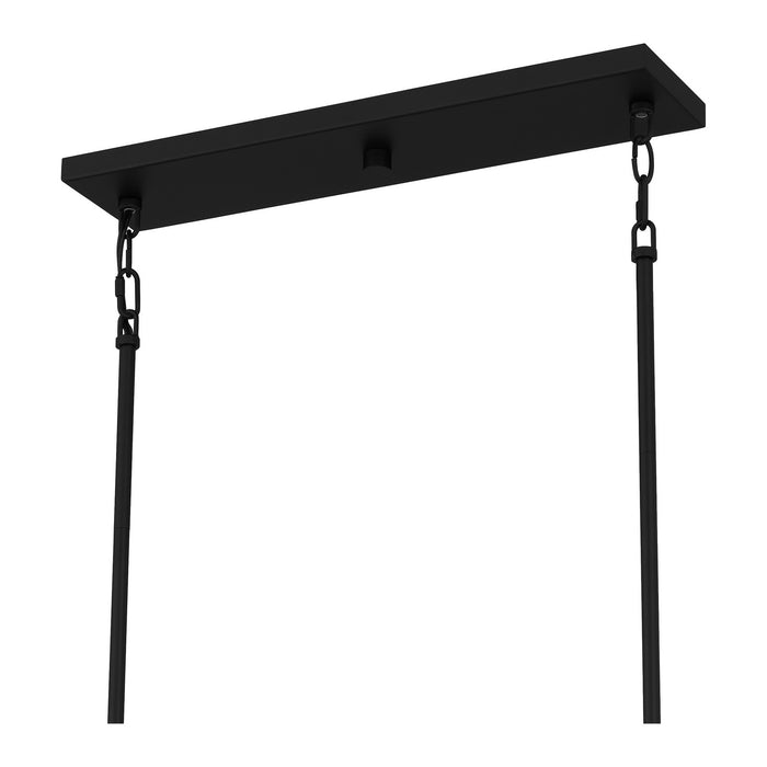 Myhouse Lighting Quoizel - TPT142MBK - Five Light Linear Chandelier - Tippet - Matte Black