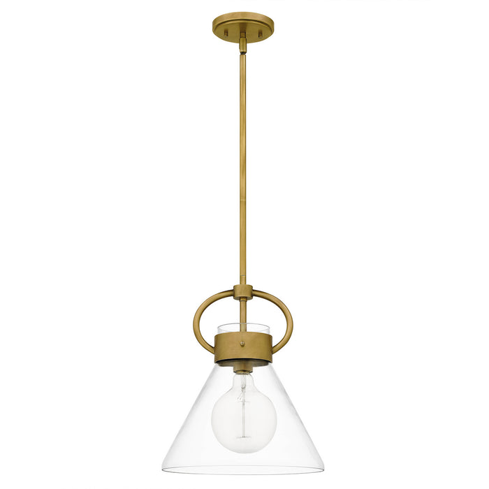 Myhouse Lighting Quoizel - WBS1512WS - One Light Mini Pendant - Webster - Weathered Brass