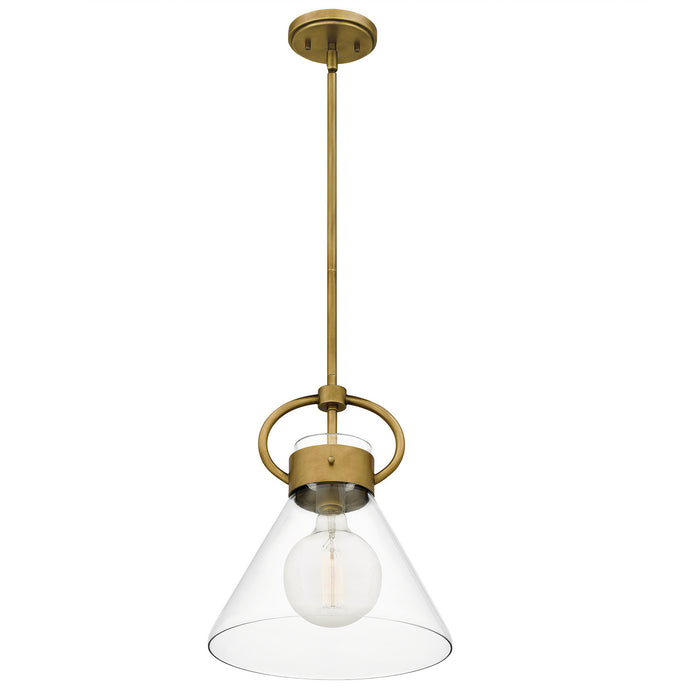 Myhouse Lighting Quoizel - WBS1512WS - One Light Mini Pendant - Webster - Weathered Brass