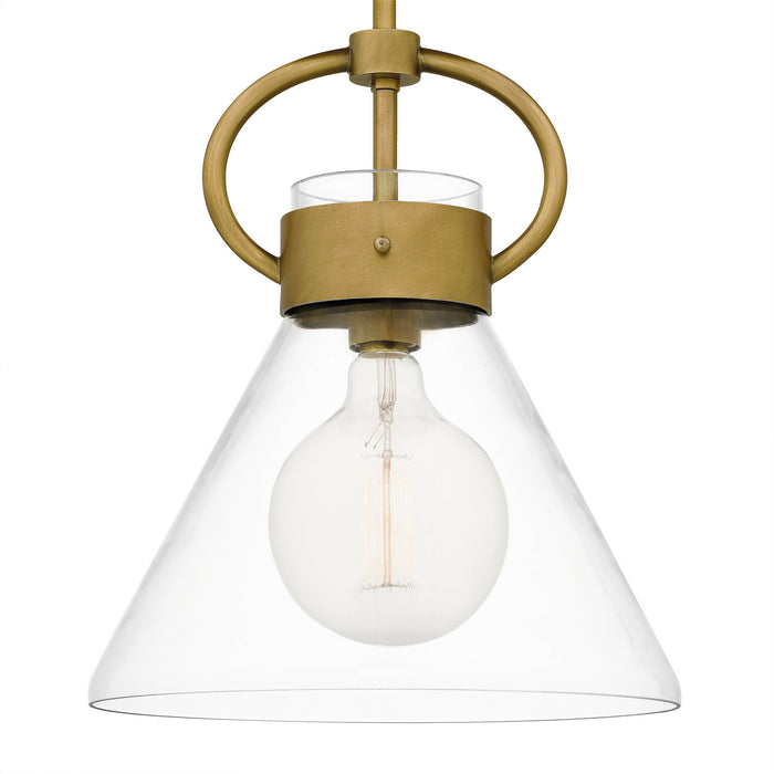 Myhouse Lighting Quoizel - WBS1512WS - One Light Mini Pendant - Webster - Weathered Brass