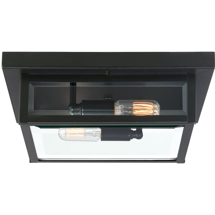 Myhouse Lighting Quoizel - WVR1312EK - Two Light Flush Mount - Westover - Earth Black