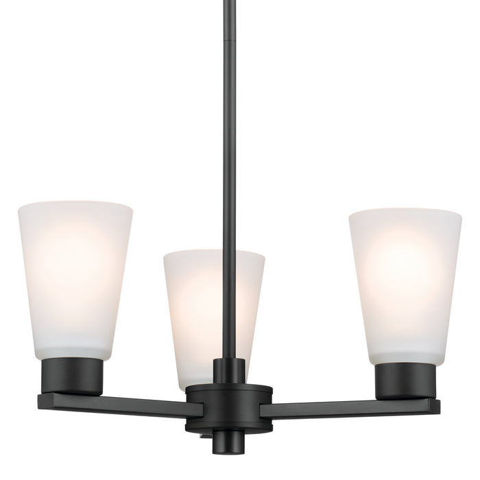 Myhouse Lighting Kichler - 52435BK - Three Light Chandelier - Stamos - Black