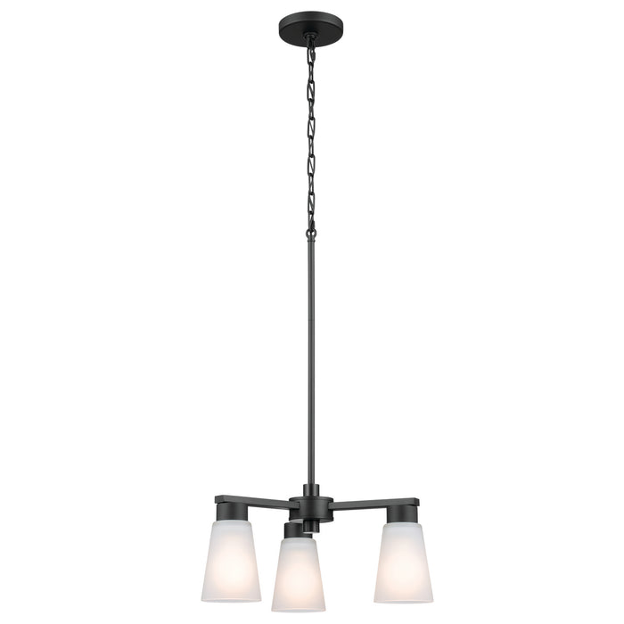 Myhouse Lighting Kichler - 52435BK - Three Light Chandelier - Stamos - Black