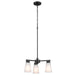 Myhouse Lighting Kichler - 52435BK - Three Light Chandelier - Stamos - Black